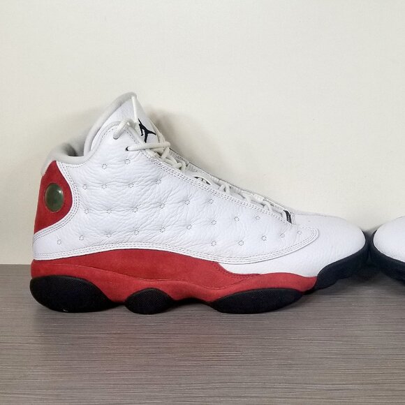 Air Jordan XIII 13 OG Shoes, White/Team Red/Black 414571-122, Mens Size 10 / 44 - Picture 7 of 12